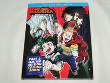 My Hero Academia Anime, Season 4 Part 1, Blu-ray/DVD/Digital, 4 Discs, Region A