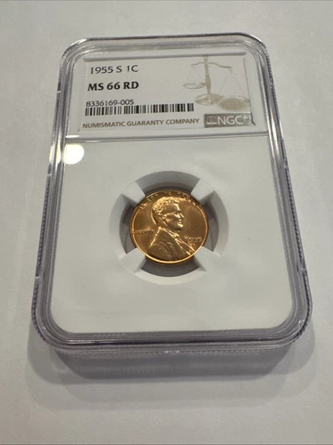 1955 S Lincoln Wheat Cent MS66 RD NGC #67 SEE DESCRIPTION