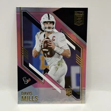 2021 Panini Donruss Elite Rookies Variations Pink Davis Mills #200 Rookie RC