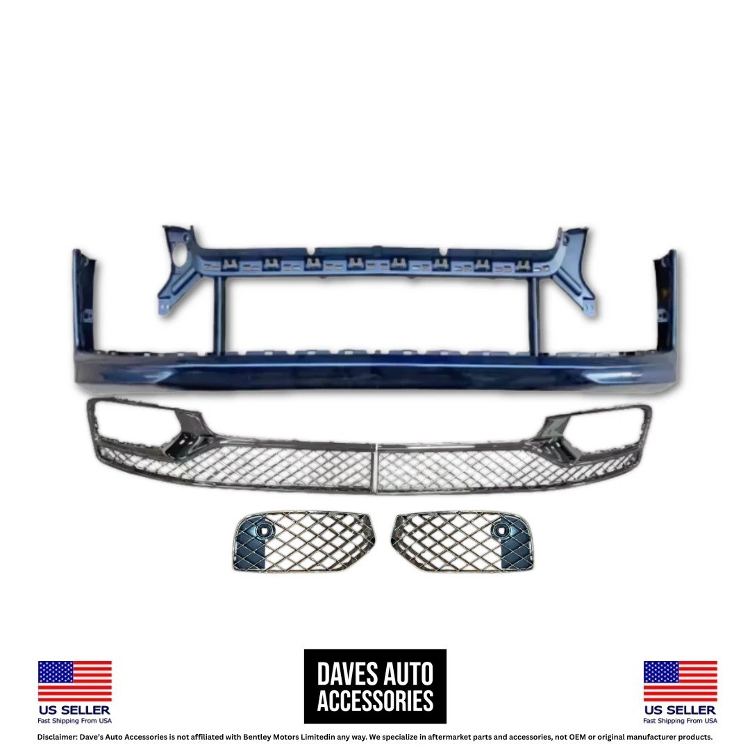 2020-2024 Bentley Flying Spur Front Bumper & Grille Set Aftermarket
