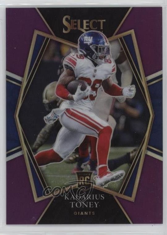 2021 Select Premier Level Purple Prizm 40/75 Kadarius Toney #152 Rookie RC 14cm