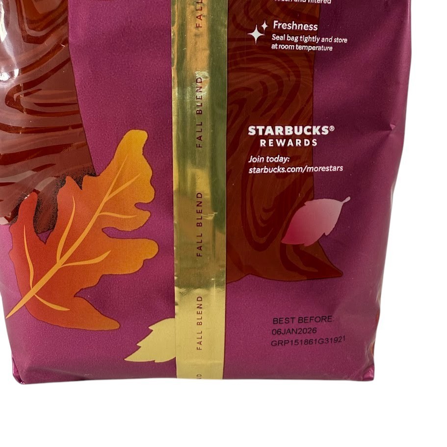 Starbucks Fall Blend Ground Coffee, Medium Roast , Limited 17 oz