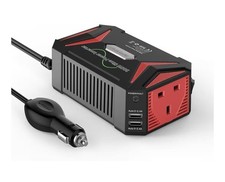 BESTEK 300W Pure Sine Wave Power Inverter 12V to 240V 230V with 4.8A Dual Smart