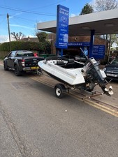 15ft boat   With Trailer  55hp engine bargain !!!!