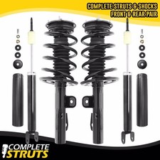 2010-2012 Ford Taurus Front Complete Struts Rear Bare Shock Absorbers
