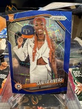 Panini Prizm 2025 Saniya Rivers Rookie Blue Prizm #150 Connecticut Sun Variation