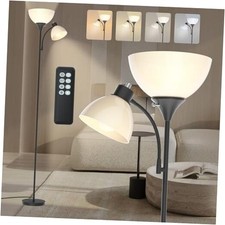 Led Floor Lamp, Super Bright 11W 7W 2100LM Torchiere Floor Lamps Matte Black