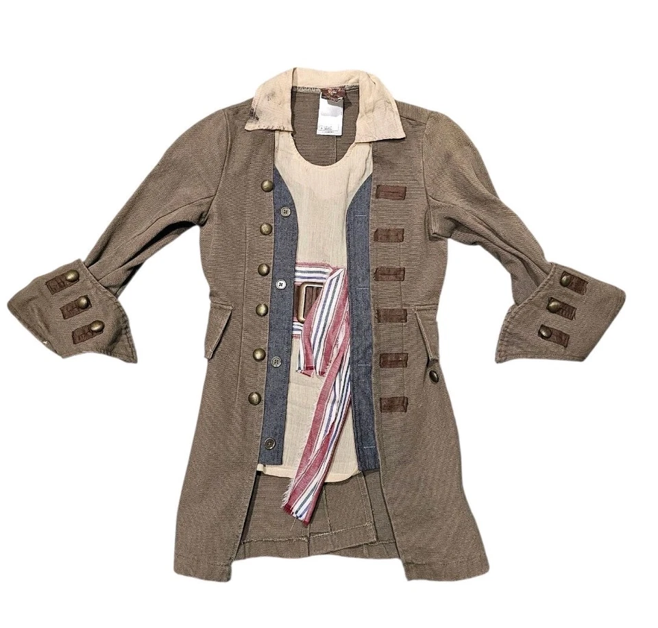 Disfraz de Halloween Capitán Jack Gorrión Piratas del Caribe Juvenil Pequeño 5-6 Foto 2 de 4