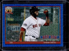 2026 Topps David Ortiz 1991 Chrome Silver Pack Blue Mojo Refractor #/150 Red Sox