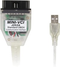 Mini Vci J2534 Obd2 Diagnosticcable For Toyota Lexus Scion Tis Techstream ...