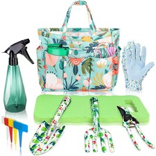 Gardening Gift Set for Adults  10 Pcs Heavy Duty Garden Tools with Tote Bag, ...