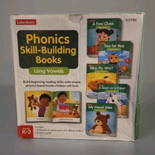 Lakeshore Phonics Skill-Building Books Long Vowels Grades K-2 Homeschooling NEW