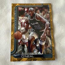 2025 Topps Diamante Gold /50  Shaquille O’Neal Orlando Magic #260 NBA HOF