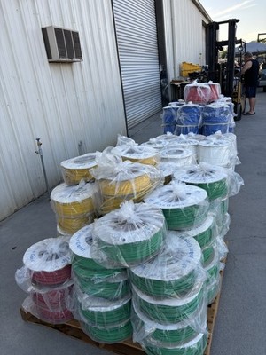 John Guest LLDPE Polyethylene Tubing RED- 500 ft Rolls of 1/4'' OD