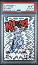 2021 Panini Absolute - Kaboom! Ray Lewis #K38 auto PSA 9/10
