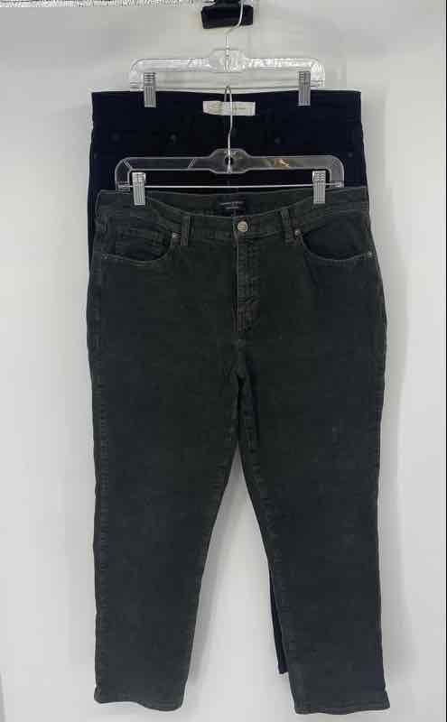Levi's Banana Republic Womens Black Green Skinny & Tapered Jeans 31/12 Lot Of 2