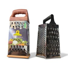Image of 4-Side Stainless Steel Grater – Durable & Easy Grip Handle