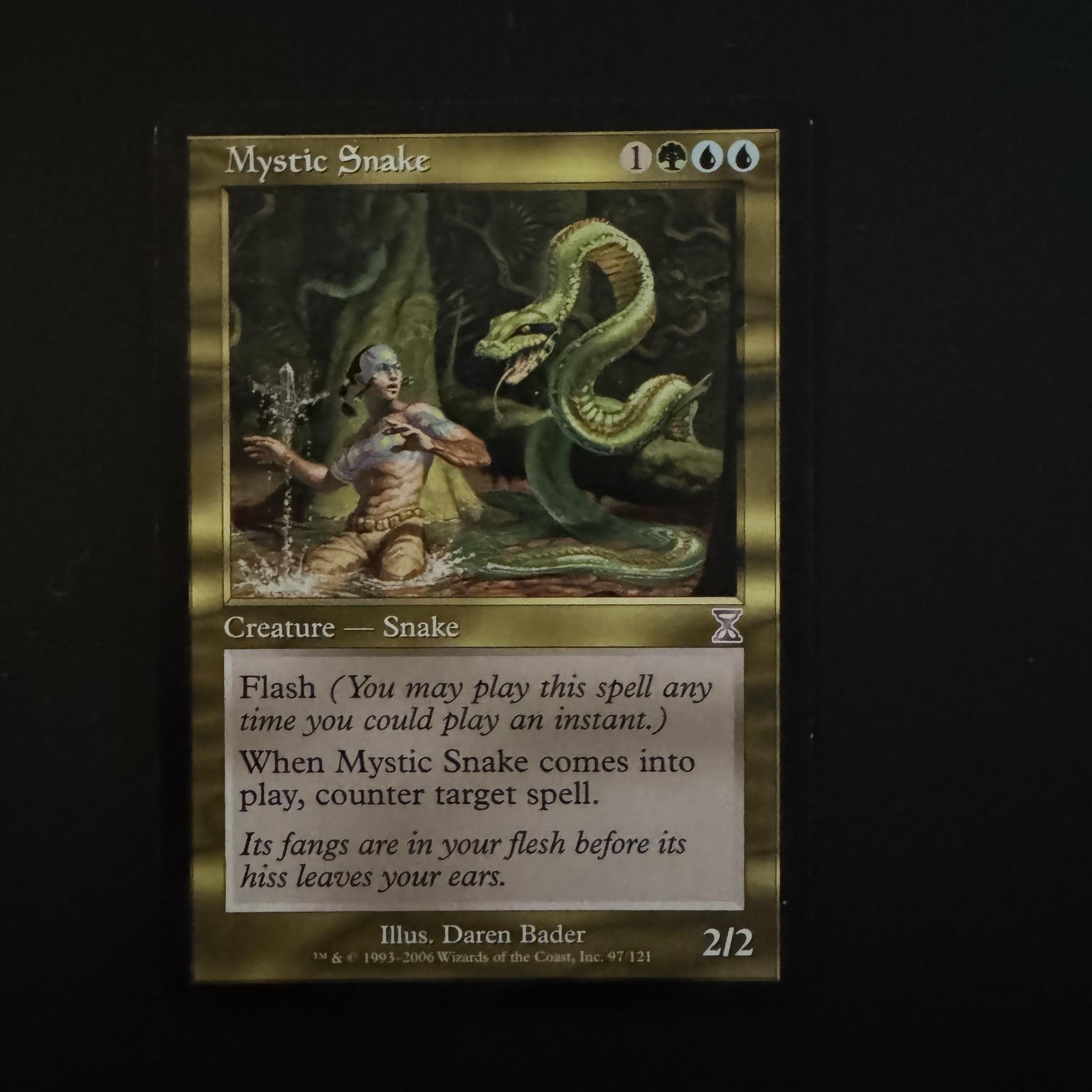 Magic The Gathering Apocalypse Mystic Snake #112 Lightly played