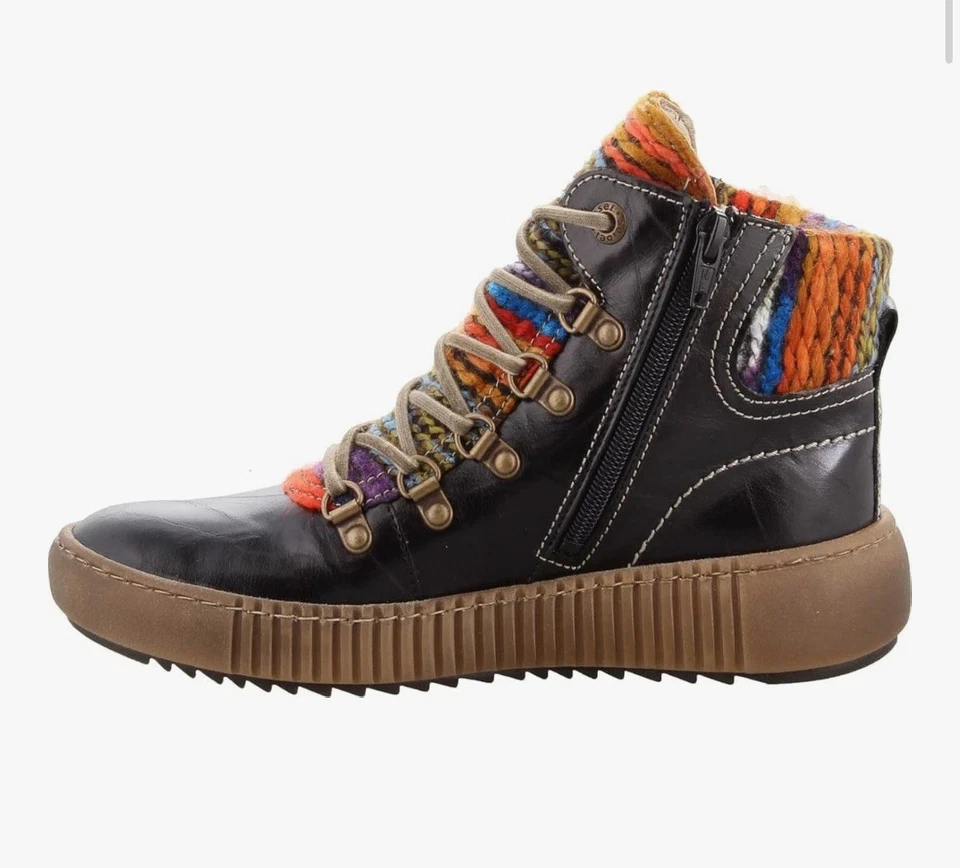 Josef Seibel Mujer Steffi 53 Cuero Impermeable Botas con Cordones EU36 US 5-5.5 Foto 2 de 4