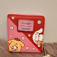 Loungefly Sanrio Hello Kitty Friends Zip-Around Faux Leather Wallet Pink/Red