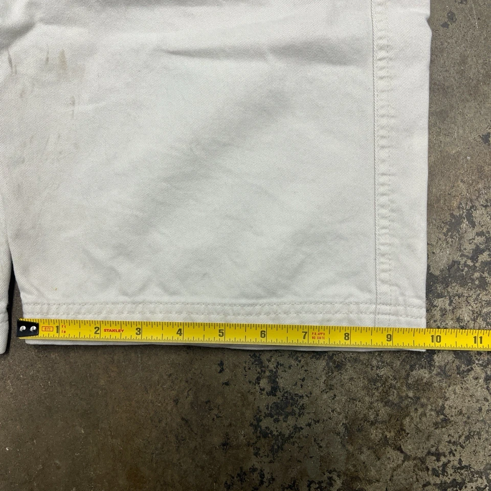 Pantalones cargo Y2K Steve & Barry’s para hombre 35 X 30 blancos holgados ropa de calle patinador años 00 Foto 4 de 4