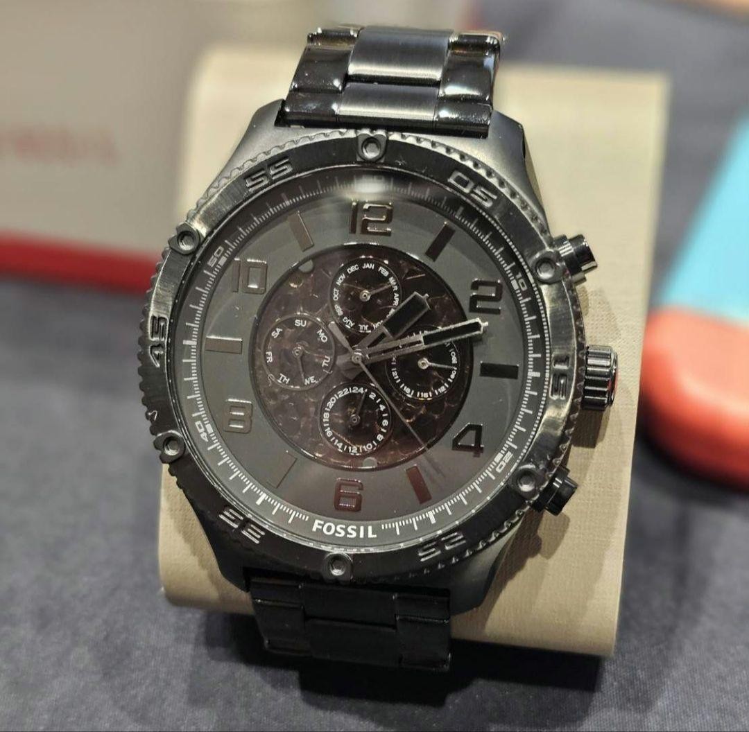 FOSSIL Automatic Chronograph Black Wristwatch Tim… - image 1