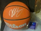 Victor Wembanyama Signed Basketball- Autographed WILSON SPURS LOGO NBA AUTO +COA
