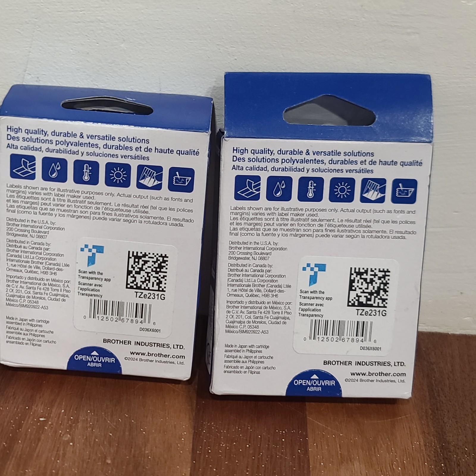 Brother International TZE231 Tze Standard Adhesive Laminated Labeling Tape,