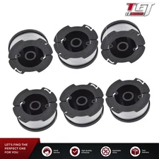 6 Pack Spool For BLACK+DECKER AF-100-3ZP 30ft .065" Trimmer Replacement