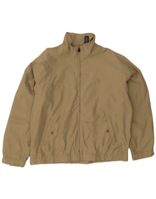 Chaps Mens Bomber Jacket UK 42 XL Beige Polyester WT12