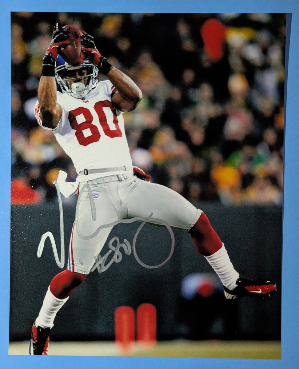 NFL Victor Cruz Signed 8x10 Photo New York Giants SB Champ Wide