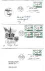 1955 Canada 3x Ottawa 5c Boy Scout #356 FDC's Covers - 1 Van Dahl Cachet + Block