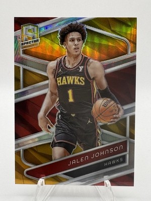 2023-24 JALEN JOHNSON Panini Spectra Gold Hawks MINT RARE /10