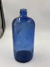 Vintage 8" Cobalt Blue Glass Bottle