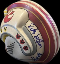 Denis Lawson Signed Star Wars Wedge Riddell Mini X-Wing Helmet