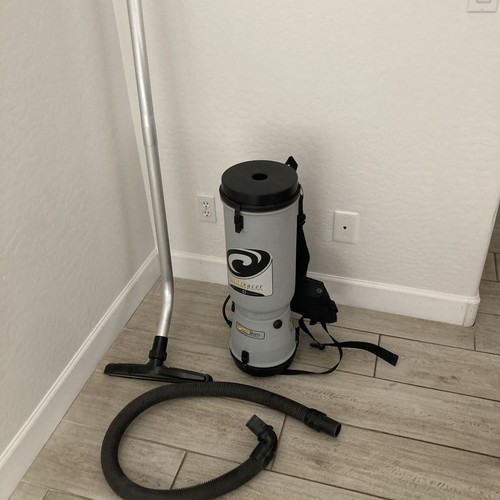 Proteam LineVacer LV100 HEPA Back Pack commercial Vacuum cleaner w/ Wand Hose
