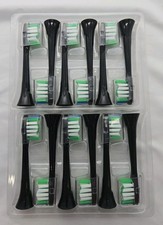 Replacement Toothbrush Heads 12 Pack Compatible Aquasonic Black, Vibe Series,...