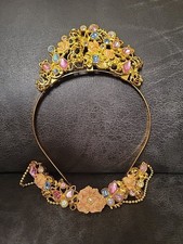 Princess Aurora Sleeping Beauty Tiara headband And Necklace for kids