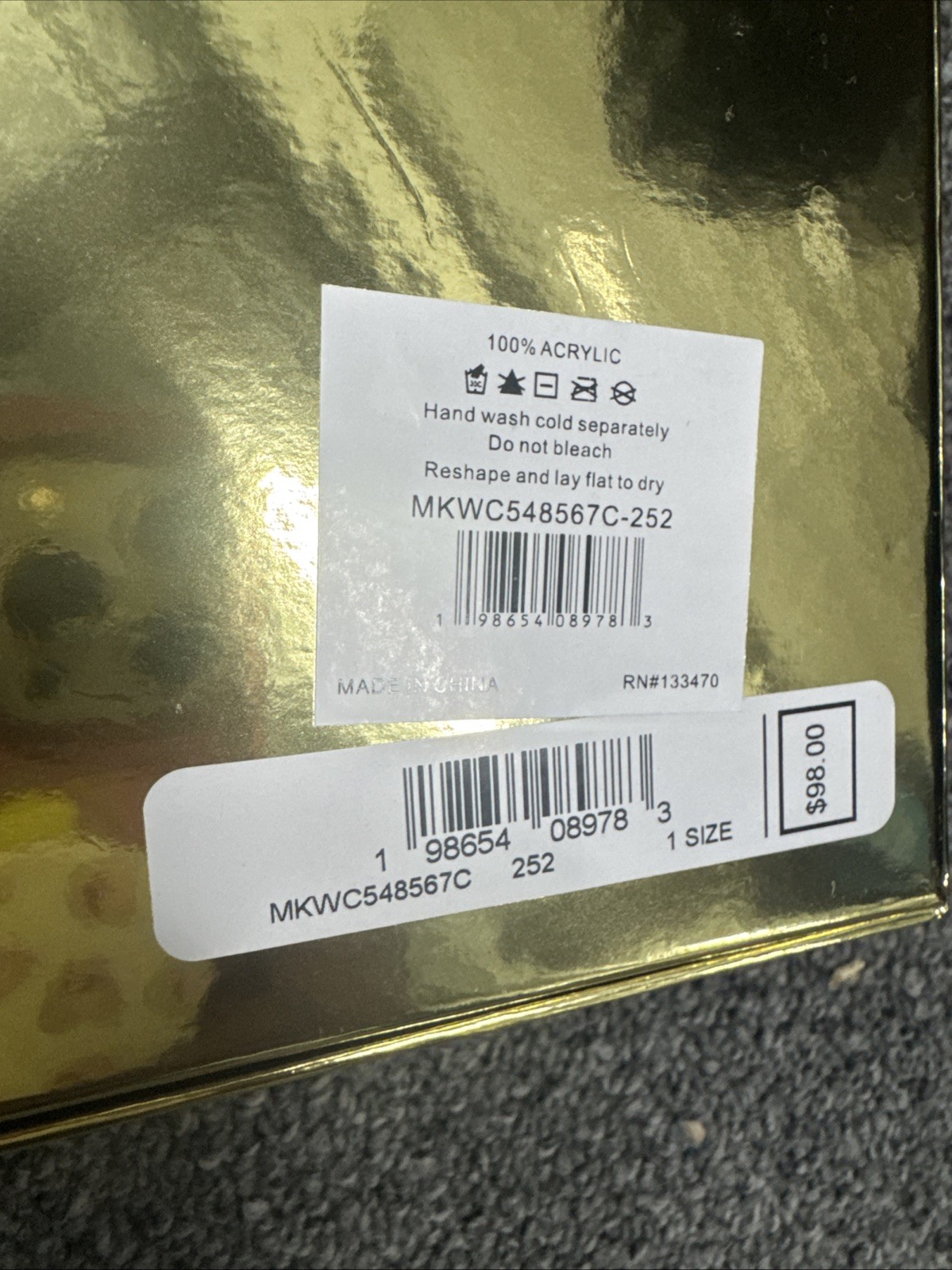 Michael Kors Hat And Scarf Cheetah Print Brand New thumbnail 4