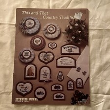 Spinning Wheel Leaflet 134 This and That Country Tradition Cross Stitch Pattern