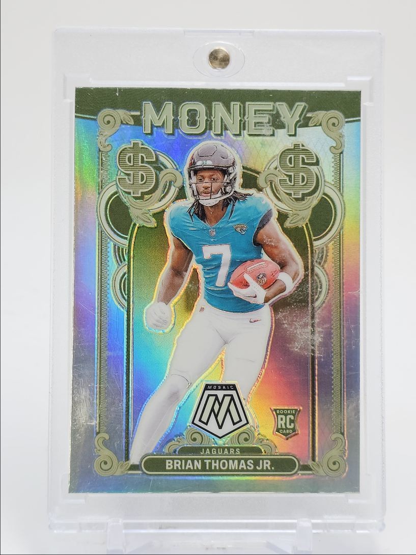 BRIAN THOMAS JR. 2024 MOSAIC MONEY ROOKIE SILVER PRIZM SP JAGUARS RC Q6029