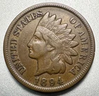 1894  INDIAN CENT   VF  BETTER DATE  #2182