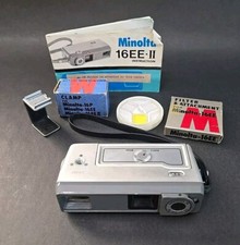 Vintage Minolta 16 EE II Spy Camera With Manual And Extras UNTESTED