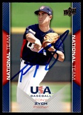 2009 Upper Deck USA Baseball Box Set Tony Zych Auto #USA-20 Card COA Signed