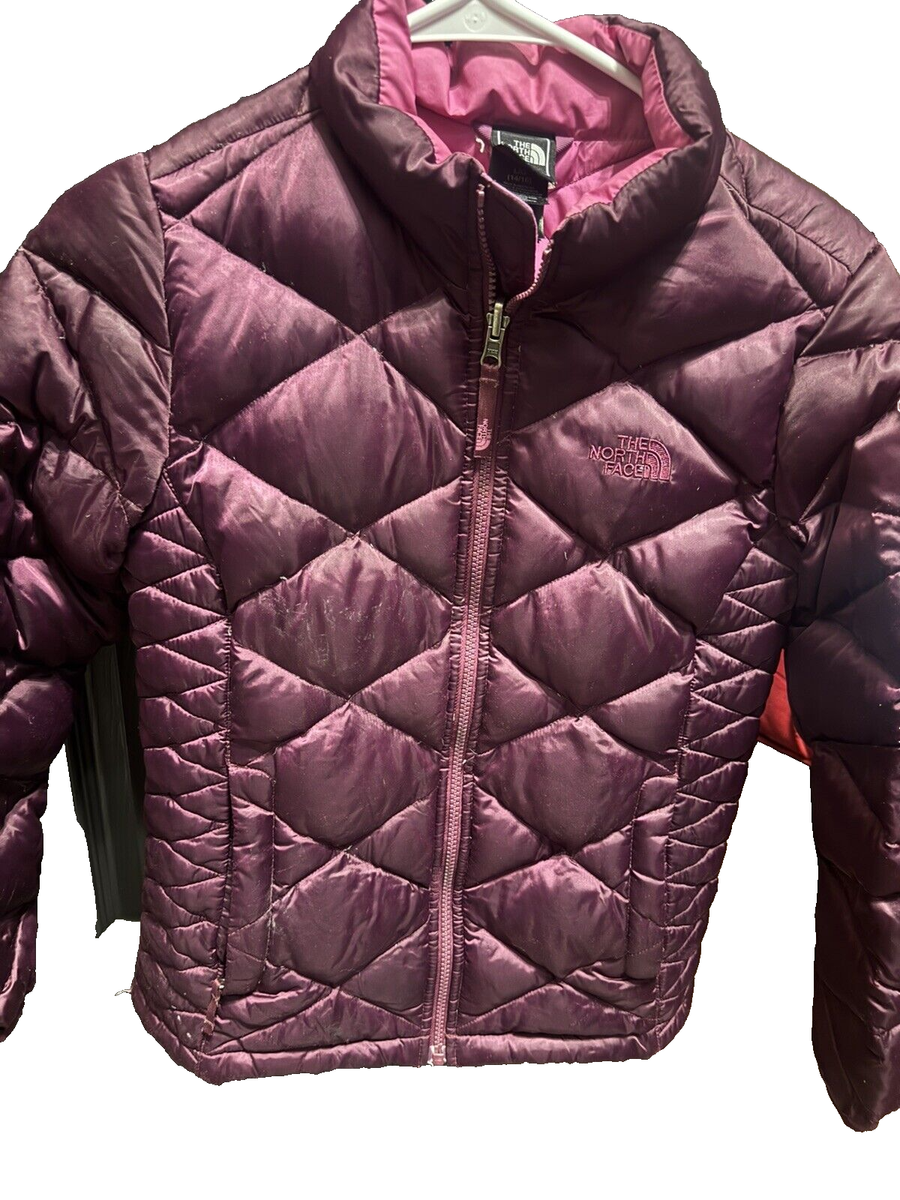 The North Face Pink Jacket Girls Outdoor 550 Down Puffer sz 14-16