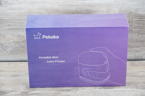 PEKOKO K1 Portable Mini Color Printer Handheld Wireless Bluetooth Color: White