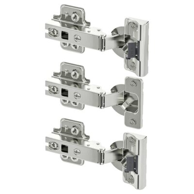 3 x Pack KOMPLEMENT Soft Closing Scharnier Kleiderschrank Scharnier Türscharnier Stahl IKEA Neu