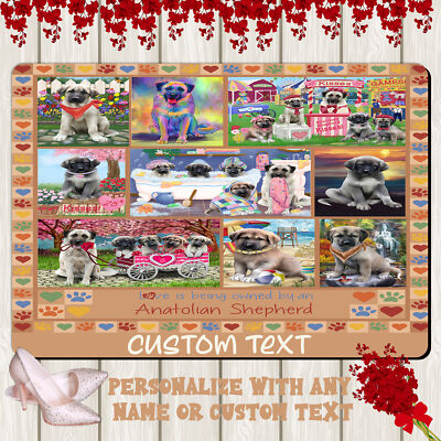 Anatolian Shepherd Dog Floor Mat Personalized Anti-Slip Pet Door Mat Indoor NWT