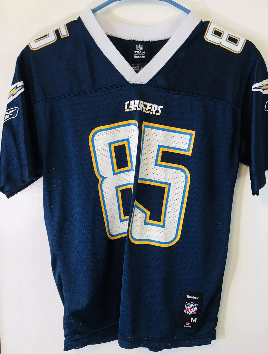 NFL Team Apparel Youth M 10-12 Antonio Gates #85 Navy Blue Chargers Jersey