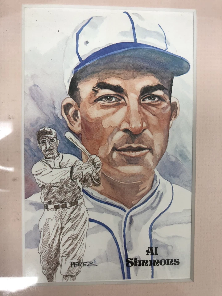Foto de Al Simmons 5x3 y cheque firmado certificado de autenticidad JSA Foto 4 de 4